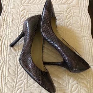 👠Ralph Lauren Snake leather styled classic & cushioned pumps